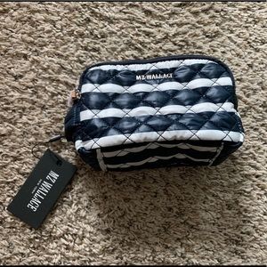 NWT MZ Wallace Sam Charter Stripe Cosmetic Bag